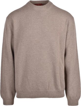 Daniele Fiesoli Truien & Vesten, Heren, Beige, L, Wol, Pullover Girocollo