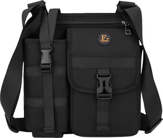 Generic Mens Shoulder Bag | Waterproof with Bottle Holder - Mens Side Bag Shoulder Pouch | for Travel Outdoor Hiking Camping Hunting Cycling Riding Commuting 