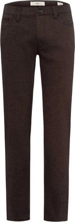 Brax Bruine Melange Winter Jeans - Heren - Slim Fit Jeans - Bruin - W32 L32 - Katoen - Jeans