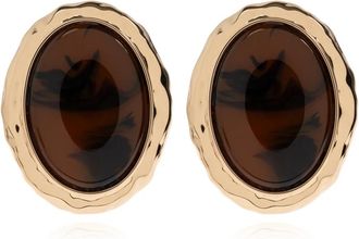 Self Portrait Vintage-Stijl Oorbellen - Dames - Oorbellen - Bruin - ONE Size - Accessoires