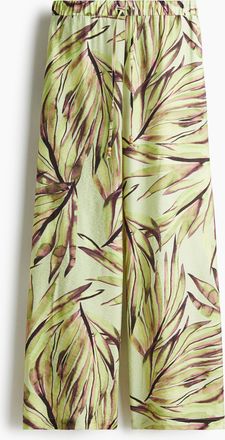 H&M Weite Hose mit Kordelzug - Green