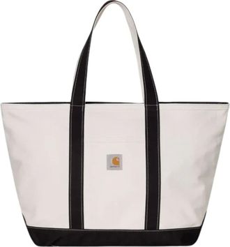 Carhartt Work in Progress Tassen, Heren, Wit, ONE Size, Katoen, Canvas Beach Tote