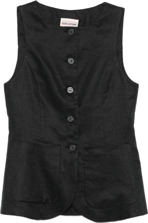 Semicouture Gilet in lino Semicouture Glenna