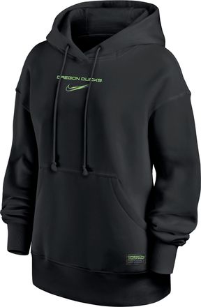 Nike Oregon Legacy Nike Womens College Pullover Hoodie in Black | 01N500AUON-3ER