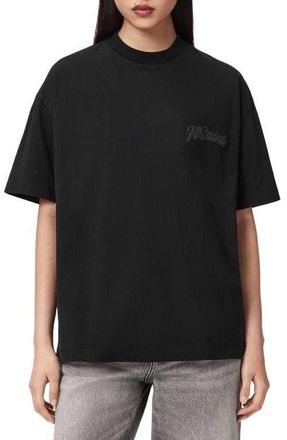 AllSaints Odyssey Cotton Graphic T-Shirt in Black at Nordstrom, Size X-Small