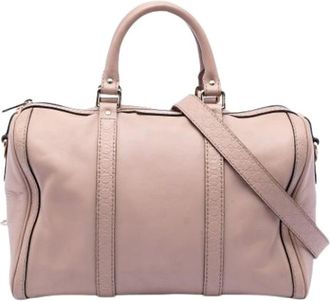 Gucci Pre-owned Satchel - Dames - Vintage Handtas - Beige - ONE Size - Leer - Vintage