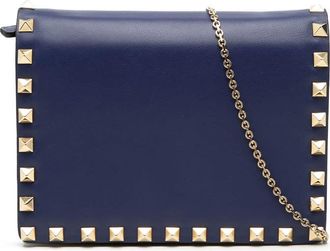 Valentino Pre-owned Valentino Leather Rockstud Chain Pouch Ladies 3OO3CQP7NMHMSDO4