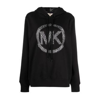 Michael Kors MK Charm Hoodie - Dames - Hoodies - Zwart - XS - Hoodies & sweatvesten