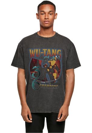 Mister Tee MT Upscale Mt2867-Wu Tang 36 Chambers Acid was Oversize Tee T-Shirt, Black, L Große Größen Tall