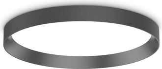 Ideal Lux Ideal Lux - Fly 45cm led Flush Ceiling Light Black 2700K IP40