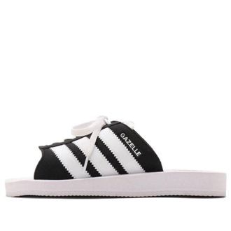 adidas (WMNS) adidas GAZELLE BEACH Slides Asia Sizing White Black JQ7421