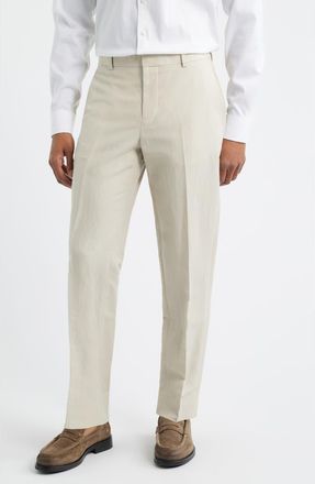Open Edit Linen Blend Pants in Beige Birch at Nordstrom, Size 36R