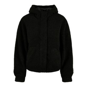 Urban Classics Dames/Dames Sherpa Kort Jasje (Zwart)