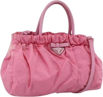 Prada Pre-owned Handbags, female, Pink, Size: ONE SIZE Pre-owned Vintage Hand Bag
