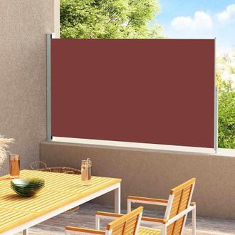 vidaXL Toldo Lateral Retr&aacute;ctil De Jard&iacute;n Marr&oacute;n 180x300 Cm Vidaxl