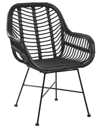 Beliani Beliani - Sediain Rattan Nero Canora