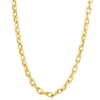 Pompeii3 Mens 14k Gold (57gram) or Platinum (107gram) 5.5mm Link Chain Necklace 24