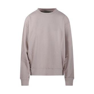 Golden Goose Sweatshirts, female, Gray, Size: S Boxi Sweatshirt Logo Patch