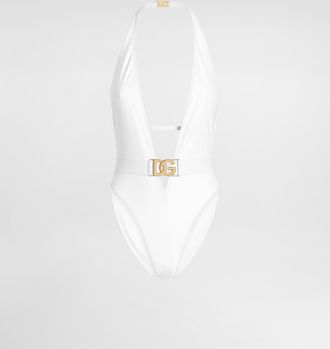 Dolce & Gabbana Intero Scollato - Woman Swimwear White Jersey 4