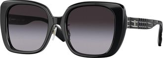 Burberry BE4371F HELENA Asian Fit 30018G Womens Sunglasses Black Size 54