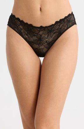 Honeydew Intimates Jessa Lace Bikini in Black at Nordstrom, Size X-Large