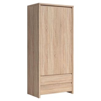 Petits Meubles Armario 2 puertas 2 cajones tableros de aglomerado laminados madera