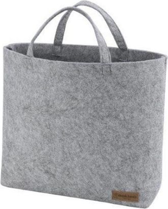 Eskimo Einkaufsshopper ESKIMO Uni, Damen, grau (hellgrau), Polyester, Einkaufsk&ouml;rbe Einkaufsshopper