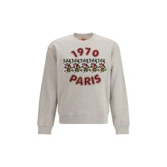 Kenzo Gray Cotton Mens Sweatshirt