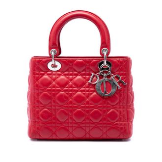 Dior Pre-owned Dior Medium Lambskin Cannage Lady Dior Ladies HFCRY8Y1YIO493UJ