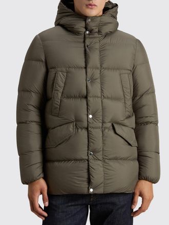 Woolrich Quilted Water-Repellent Technical Fabric Puffer Jacket with Padded Hood