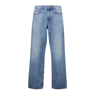 Diesel Straight Fit Jeans, male, Blue, W30 L32, Light Blue 2001 D-Macro Straight Jeans