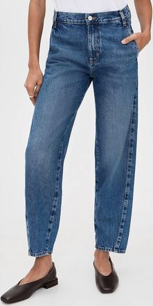Frame Denim Candle Mid Rise Trouser In Swan