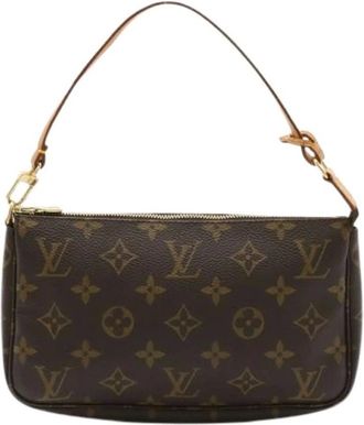 Louis Vuitton Pre-owned Shoulder Bags, female, Brown, Size: ONE SIZE Pre-owned Monogram Pochette