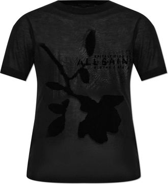 AllSaints Mujer, Camisetas, Negro, Talla: XS