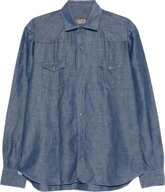 Barba Hombre, Camisas, Azul, Talla: M