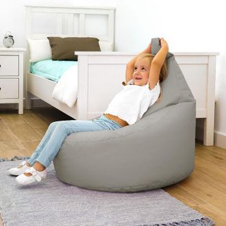 Happers Puff Butaca Polipiel Indoor Gris Claro Happers Infantil