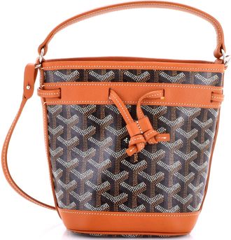 Goyard Petit Flot Bucket Bag Coated Canvas Mini