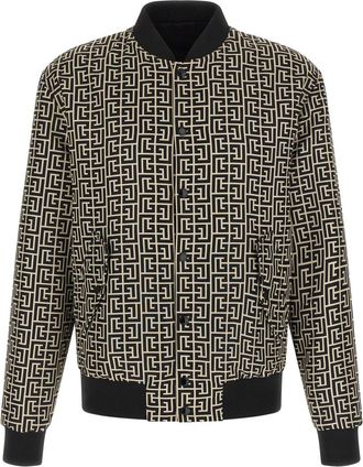 Balmain Black Reversible Bomber Jacket