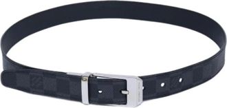 Louis Vuitton Pre-owned Vintage Damier Graphite Riem - Heren - Vintage Accessoires - Zwart - ONE Size - Vintage