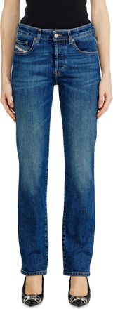 Diesel Regular Jeans Low Waist 1989 D-Mine - Jeans - Woman - Blue
