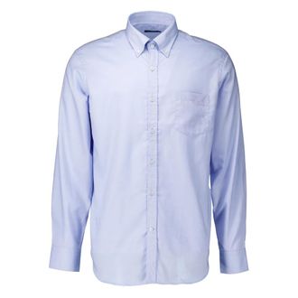 Paul & Shark Summer Oxford Katoenen Overhemd - Heren - Casual Overhemden - Blauw - 4XL - Katoen - Overhemden