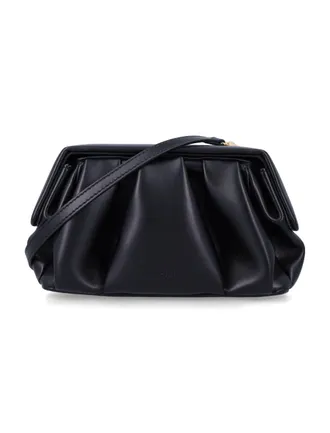 Themoir&egrave; Athena Pleated Vegan Leather Scultpural Clutch