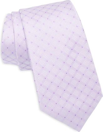 Calvin Klein Mary Grid Tie in Purple at Nordstrom Rack