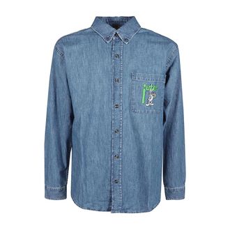 Iuter Denim Shirts - Heren - Spijkeroverhemden - Blauw - L - Denim - Overhemden