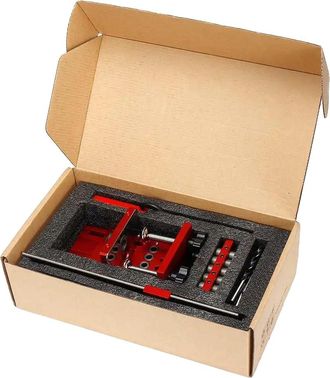 OEM Gu&iacute;a De Perforaci&oacute;n De Bolsillo, Alineaci&oacute;n De Pasadores Ajustable, Dise&ntilde;o De Aluminio Duradero, Caja De Cart&oacute;n