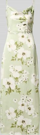 Vila Midikleid im Allover-Look Modell RAVENNA in Schilf, Gr&ouml;&szlig;e 34