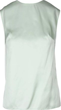 Skills & Genes Viscose Top met Unieke Stijl - Dames - Tops zonder mouwen - Groen - XS - Tops