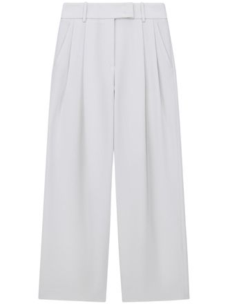 Giorgio Armani Wide-Leg Pleated Silk Crepe Cady Pants