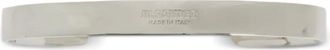 Jil Sander logo-engraved bracelet - Argento