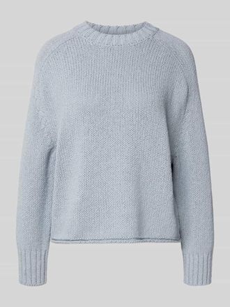 Marc O'Polo Oversized Strickpullover aus Baumwoll-Mix in Hellblau, Gr&ouml;&szlig;e XXL